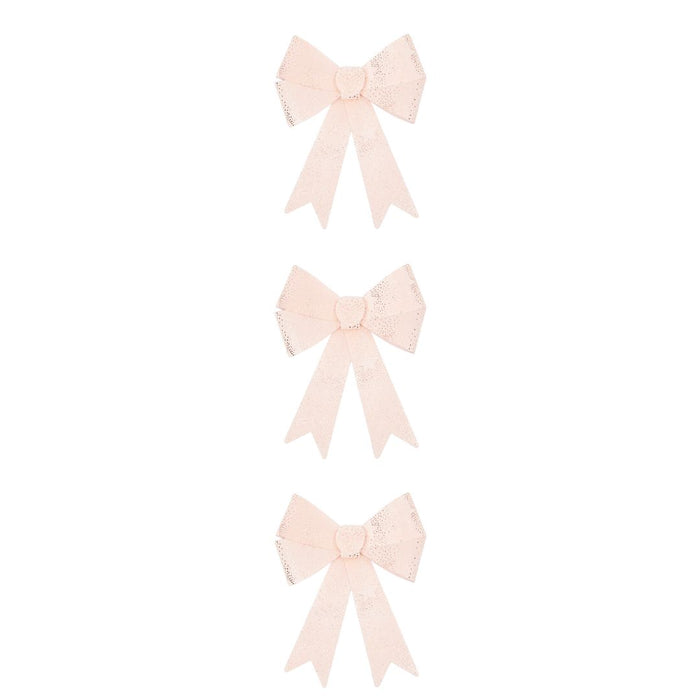 3-Pcs Decorative Bow Star Design (Pink) Extra Small