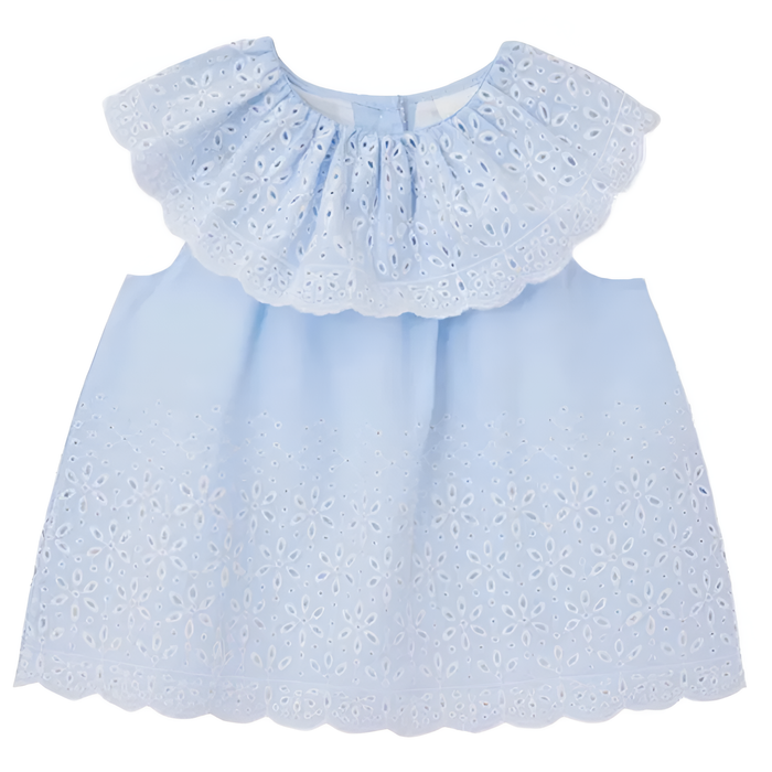 Little Me - Toddler Eyelet Chambray Top (24M)