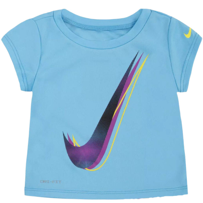 Nike - Toddler Girls Short Sleeve T-Shirt Blue (2)