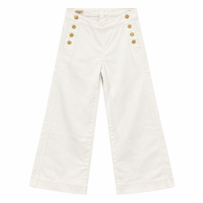 River Island Mock-Button Detail Wide-Leg Trousers