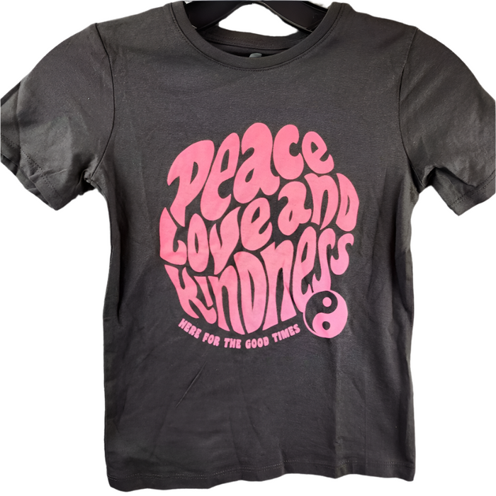 Cotton On T Shirt - Penelope Peace Love and Kindness Phantom