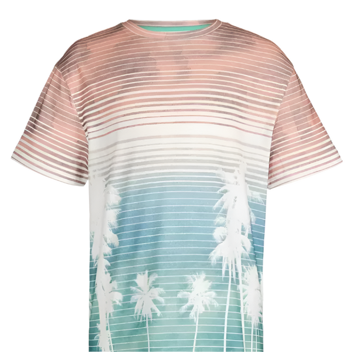 Univibe Big Boys -  Carter Palm Coral T-Shirt