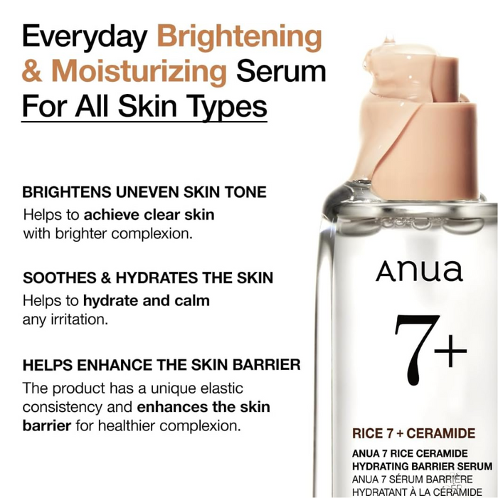 Anua 7+ Rice Hydrating Barrier Serum, 50ml