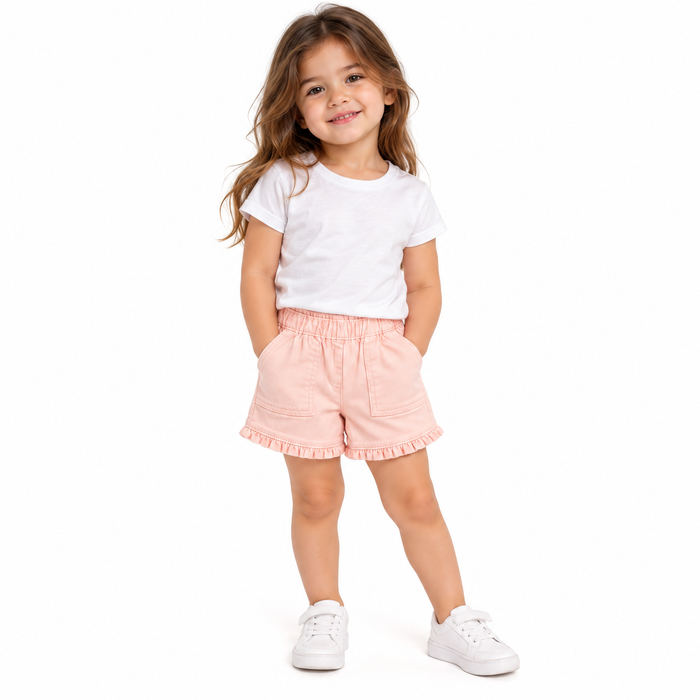 Mini V by Very Cotton Short with Ruffle Hem
