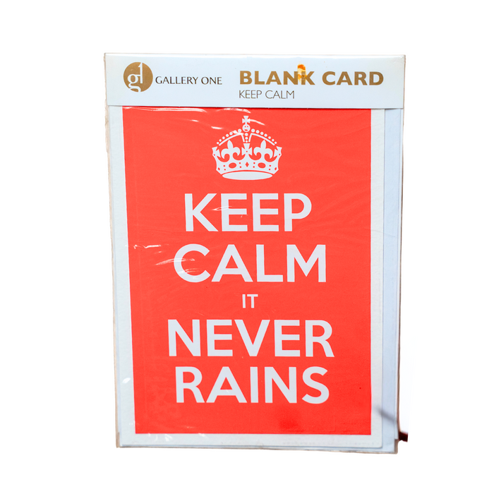 Gallery One - Blank Card Keep Calm Poster Design