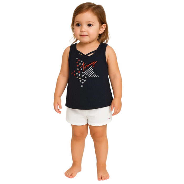Tommy Hilfiger Little Girls -  2 Piece Short Set Navy