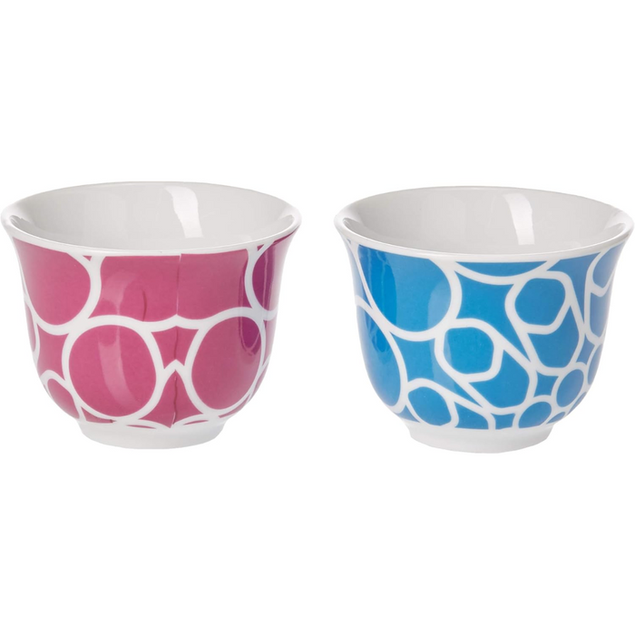 Expo 2020 Dubai Logo Arabic Coffee Cups Set of 4 (Multicolour)