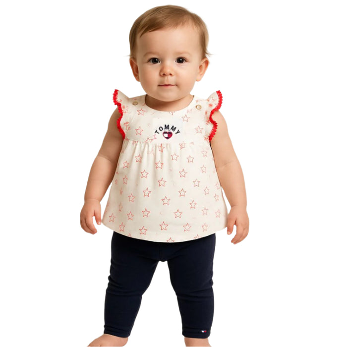 Tommy Hilfiger - Baby Girls 2pc Dress and Leggings Set