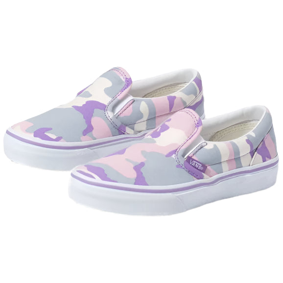 Vans - Kids Pastel Camo Classic Slip-On Shoes Size EUR 32