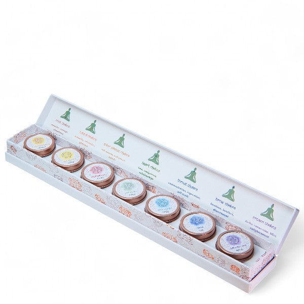 Palm Lights - Chakra Tealight Candle Set