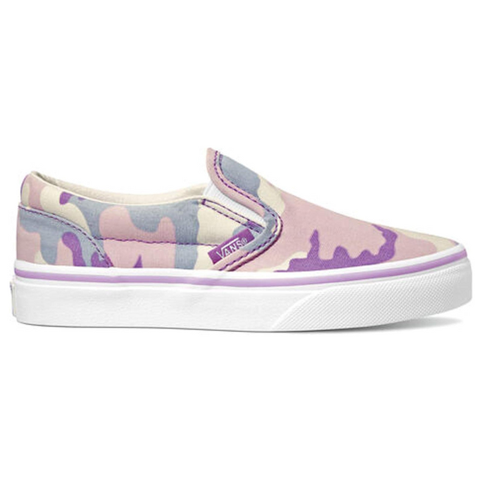 Vans - Kids Pastel Camo Classic Slip-On Shoes Size EUR 32