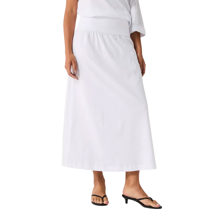 V by Very Long Maxi Skirt with Wide Yoke Waistband