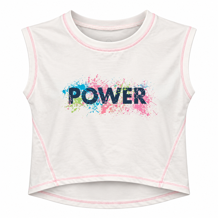 ID Ideology Power Print Design Short Sleeve Top