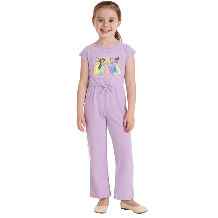 Disney Little Girls - Disney Princess Short Sleeve Jumper Lavender (Small)