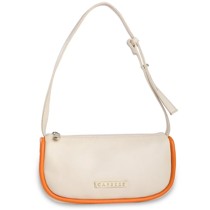 Caprese Gracie Baguette Medium Handbag - Cream