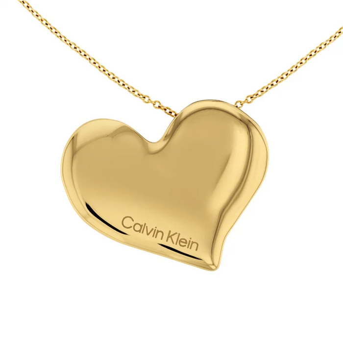 Calvin Klein Women's Ionic Plated Thin Gold Steel Necklace - 35000597