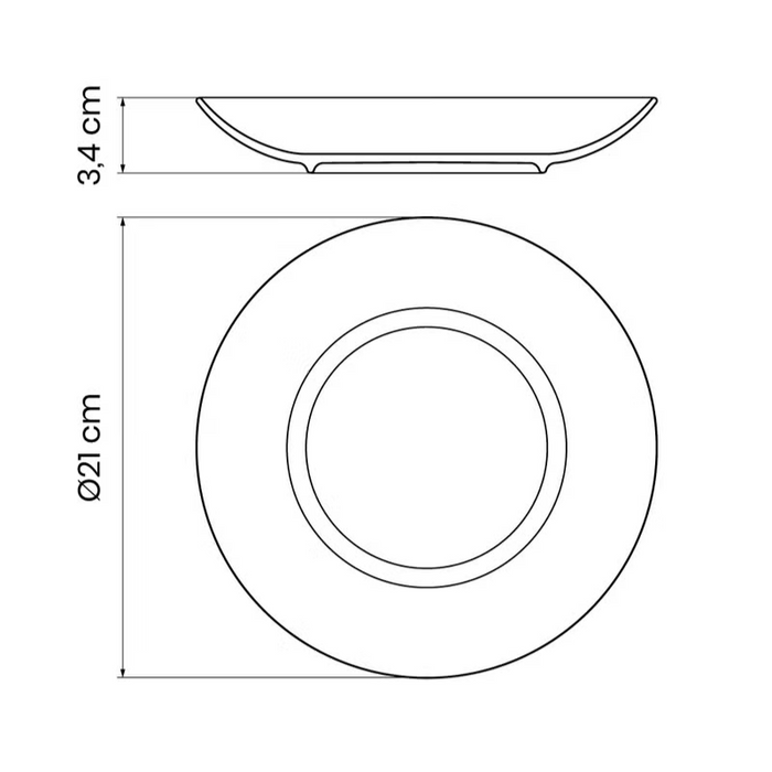 Tramontina - Hayat 21cm Deep Plate