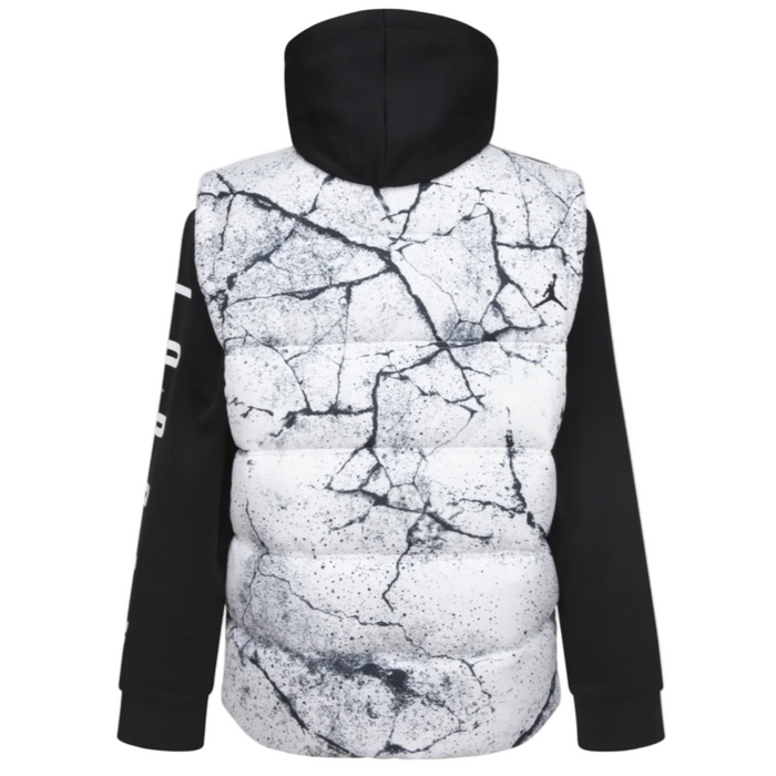 Jordan - Little Boys Layered-Look Hoodie Cement Grey (3)