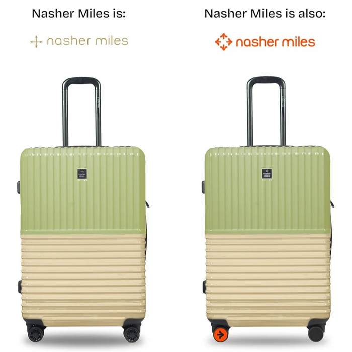 Nasher Miles Istanbul Hard-Sided ABS and PC Luggage Set of 3 Green Yellow Small, Medium & Large Trolley Bags (55, 65 & 75 cm)