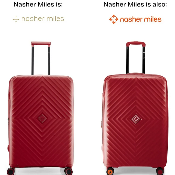 Nasher Miles Antwerp TSA Lock & Expander Hard-Sided Polypropylene Set of 3 Maroon Small, Medium & Large Trolley Bags (55, 65 & 75 Cm)