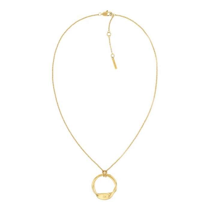 Calvin Klein Women's Ionic Plated Thin Gold Steel Necklace - 35000526