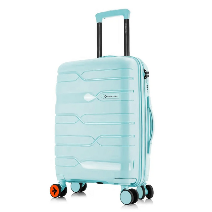 Nasher Miles Paris Hard-Sided Polypropylene Check-in Luggage 24 inch |65 Cm Trolley Bag Medium Pastel Green