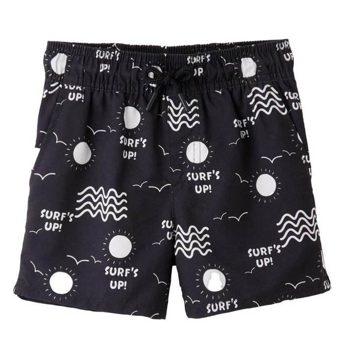 Mini V by Very Surf's Up Print Drawstring Shorts
