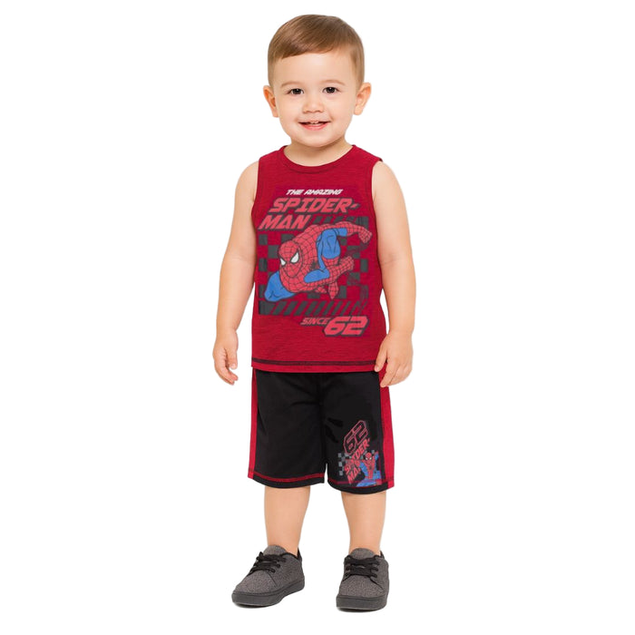 Marvel Spider-Man - Toddler Boys Tank Top and Short Set (3)