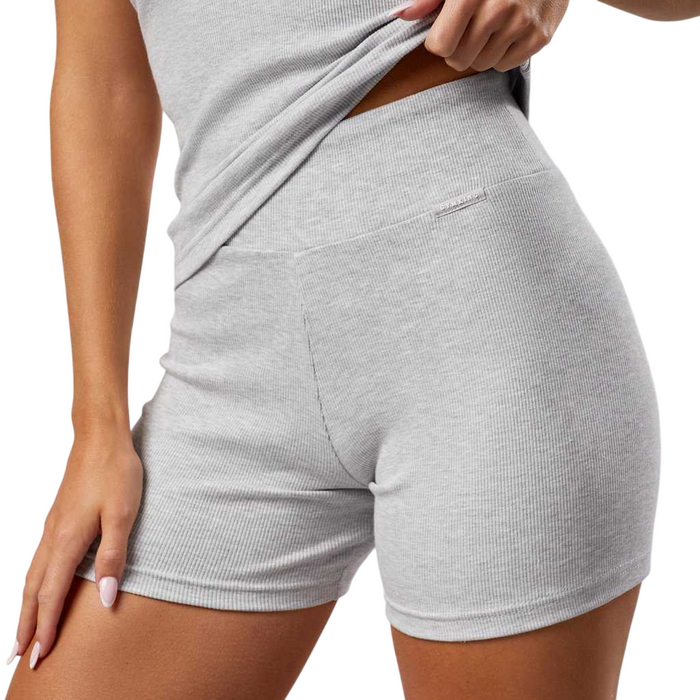 Gym King Pale Grey Rib Cycle Short