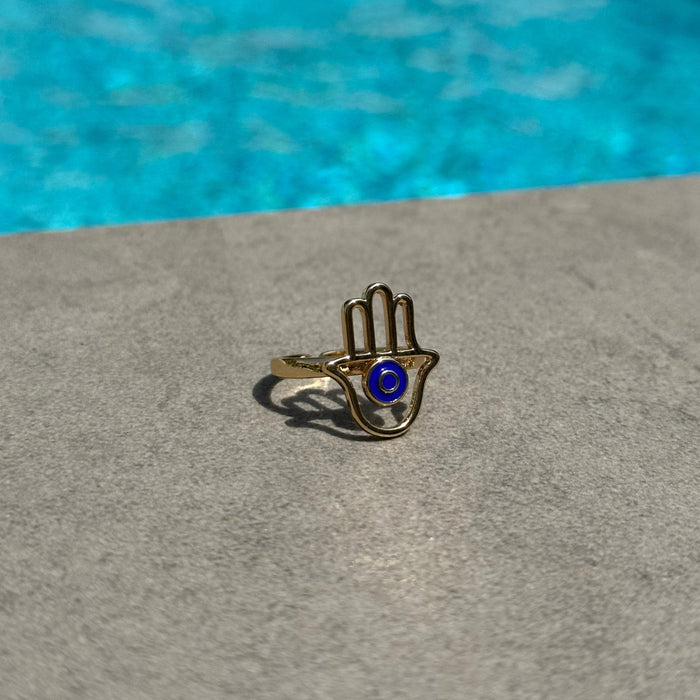 GOOD VIBES by SUM - Hamsa Hand Ring