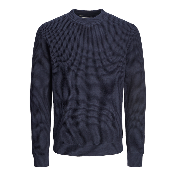 Jack & Jones - Men's Jack Knit Crew Neck Pullover Navy (Large)
