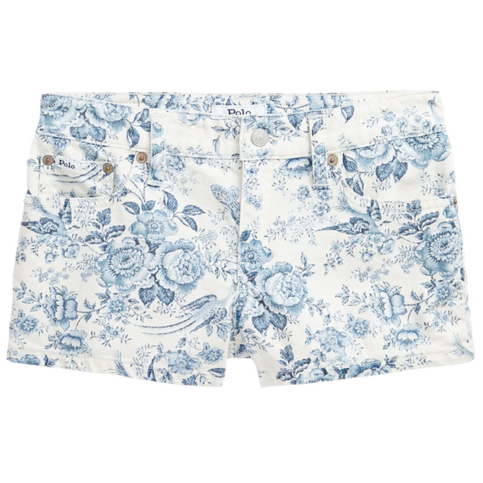 Polo Ralph Lauren - Little Girls Floral Demin Shorts (4-5)