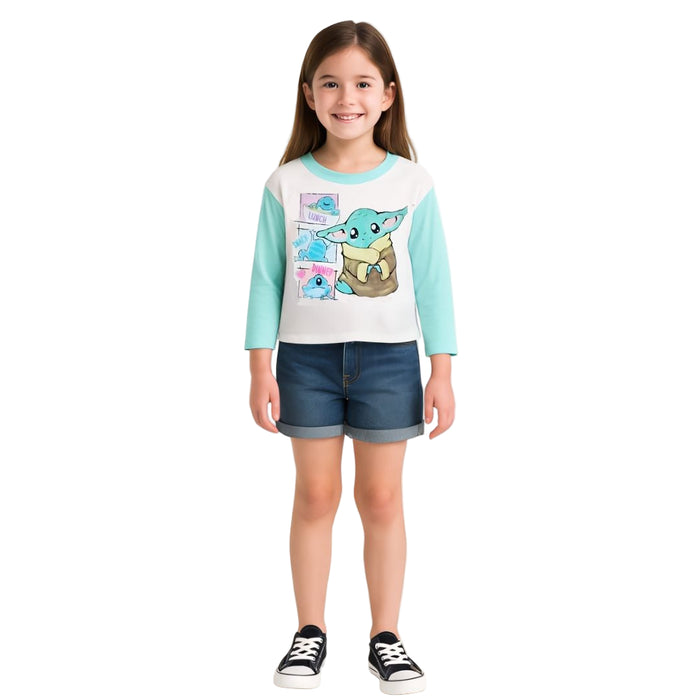 Star Wars the Madalorian  - Little Girls Long Sleeves Shirt (7-8)