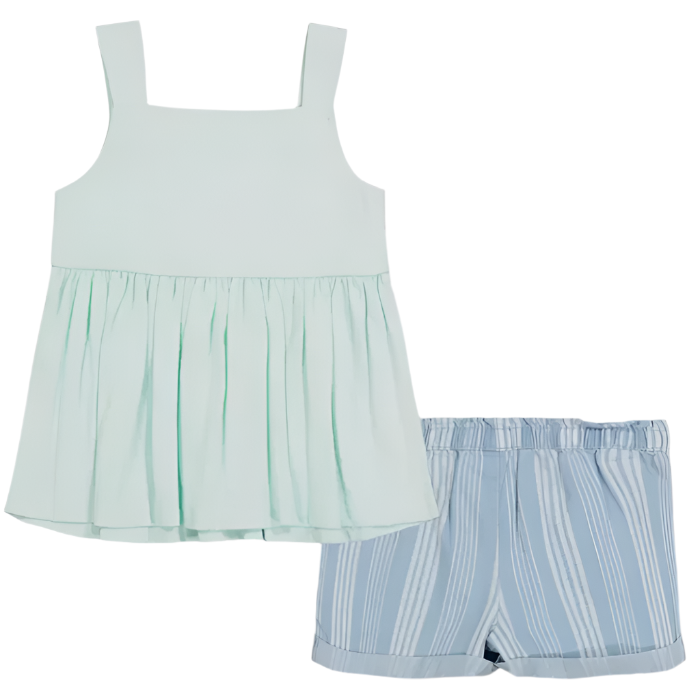 Calvin Klein - Toddler Girls Baby Doll Tank Top and Short Set (12M)