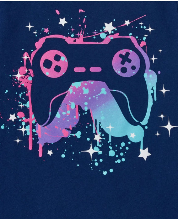 The Children's Place - Big Girls Short Sleeve Joystick Graphic