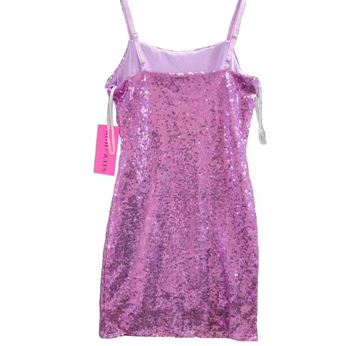 With Jules - Big Girls Sleeveless Sequin Bodycon Dress Medium (8-10)