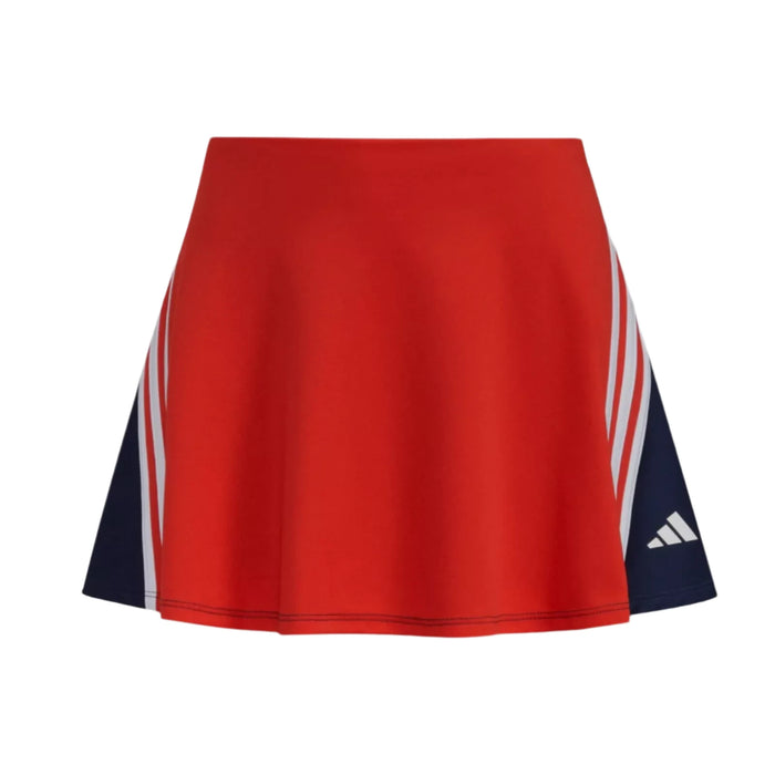 Adidas - Girls' Red Skort with Elastic Waistband