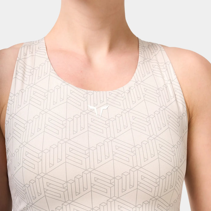 Squatwolf Racer Back Brami - Silver Lining Print Small