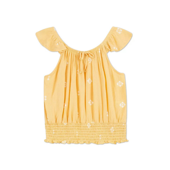 Speechless - Big Girls Printed Top In Yellow