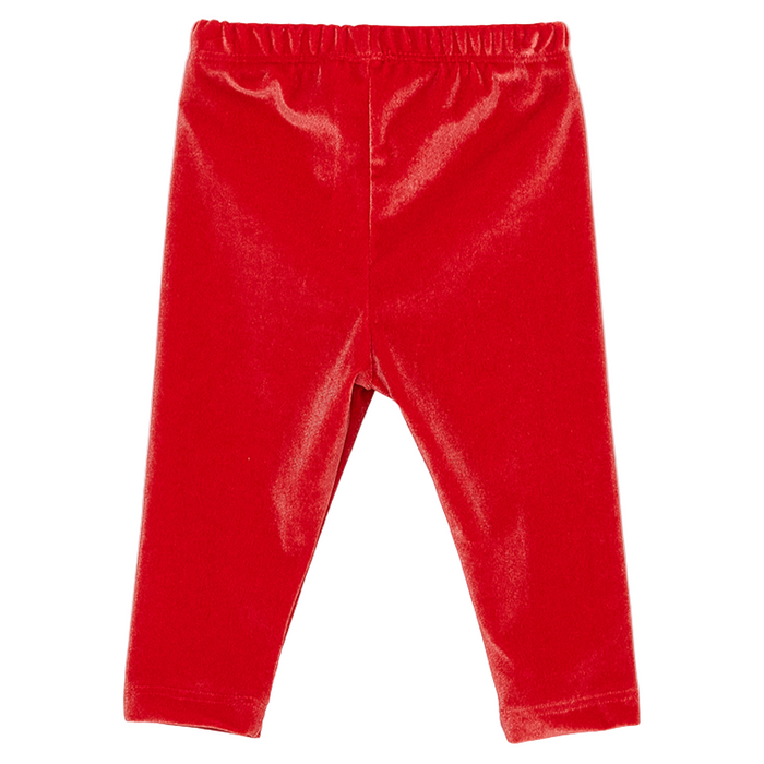 First Impressions - Baby Girls Velour Leggings Emboldened (3M-6M)