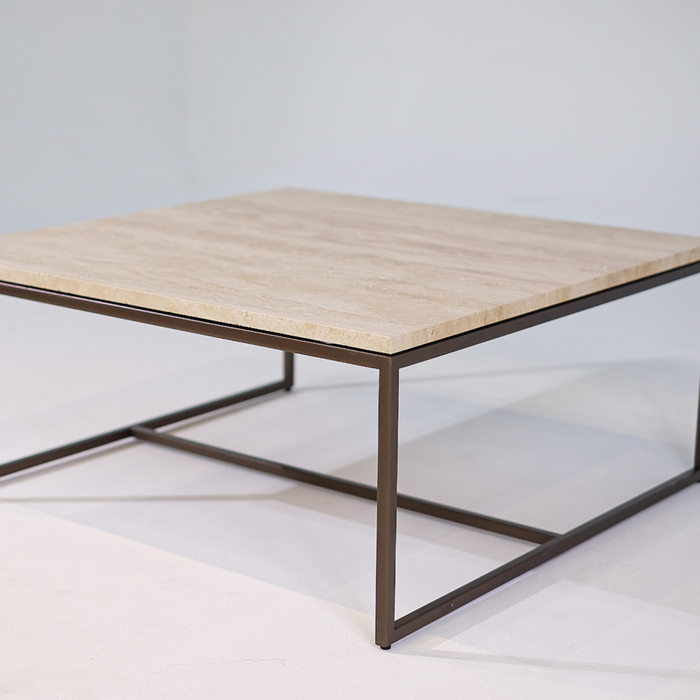 Atelier Bottega - 80x80 coffee tableExplore our exclusive collection of Atelier Bottega coffee tables, featuring Italian design and expert craftsmanship from the UAE.
Our 20mm thick Italian travertine Atelier Bottega - 80x80 coffee table