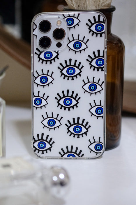 iPhone 14 Pro Max Evil Eye CaseiPhone 14 Pro Max clear phone case with evil eye print iPhone 14 Pro Max Evil Eye Case