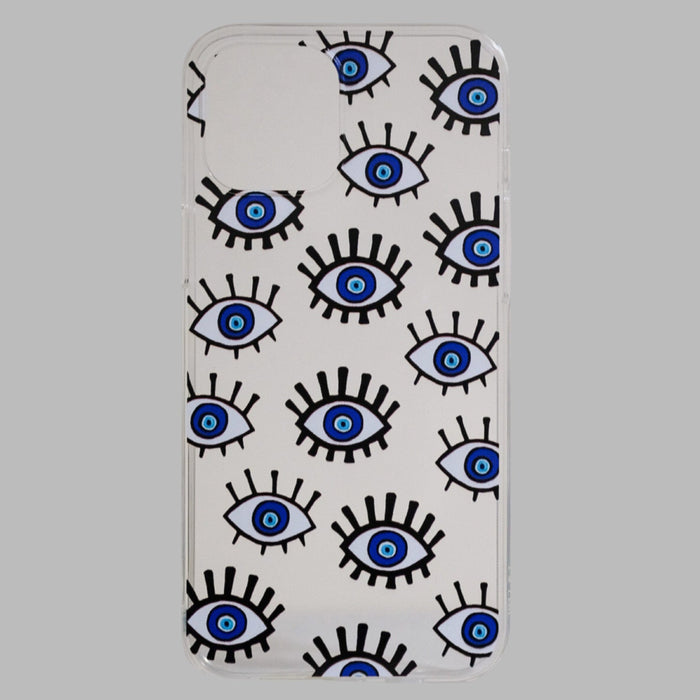 iPhone 12/12 Pro Evil Eye CaseiPhone 12 clear phone case with evil eye print iPhone 12/12 Pro Evil Eye Case