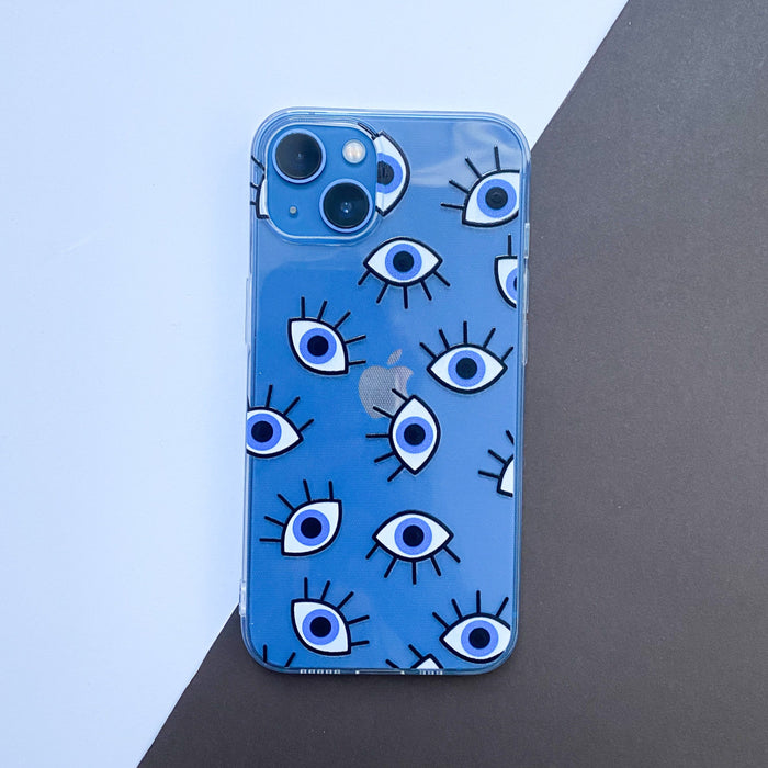 iPhone 14 Pro Max Evil Eye CaseiPhone 14 Pro Max clear phone case with evil eye print iPhone 14 Pro Max Evil Eye Case